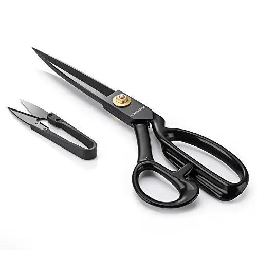 Galadim Dressmaking Scissors 10 inch (25.5cm) - Dressmaker Fabric Sewing Shears - Tailor's Scissors for Cutting Fabric, Leather. GD-003-R10-I (10'', Right-Handed)