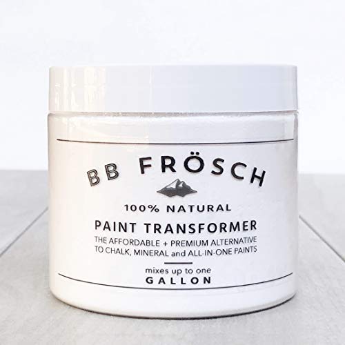 BB Frosch Paint Transformer | Paint Powder| 100% All-Natural Ingredients | Affordable| Easy to Mix with Any brand | color paint| Ideal for Wood| Metal| Tile| Fabric and many more | 1 Gallon