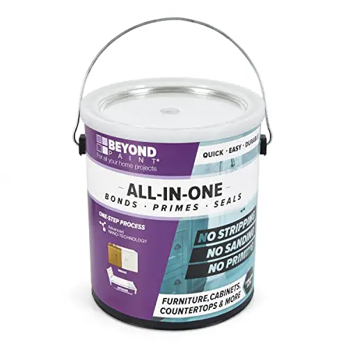 Beyond Paint BP19 Furniture, Cabinets and More All-in-One Refinishing Paint Gallon No Stripping, Sanding or Priming Needed, Pebble