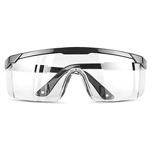 Safety glasses Industrial Goggles with Anti-fog Lens, Clear Safety glasses with Anti-Scratch UV400 protection Lens Goggles Eyeglasses