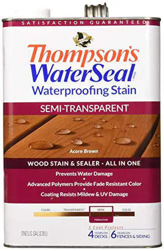 Thompson's Water Seal Semi Transparent Waterproofing Stain (Acorn Brown)