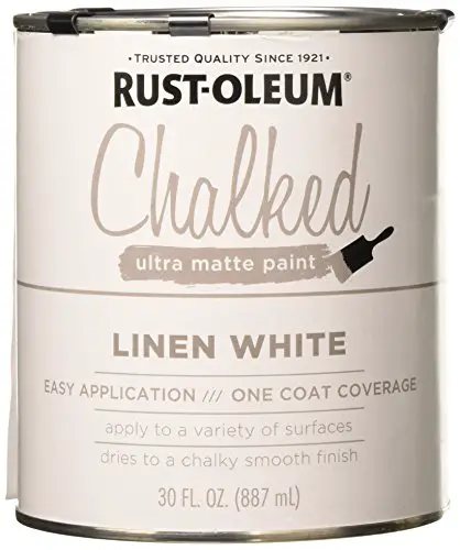 Rustoleum 285140 30 Oz Linen White Chalked Ultra Matte Paint