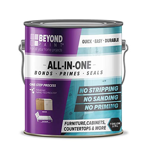 Beyond Paint BP19 Furniture, Cabinets and More All-in-One Refinishing Paint Gallon No Stripping, Sanding or Priming Needed, Pebble