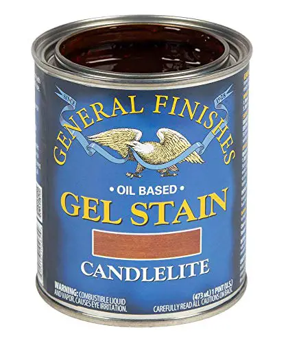 General Finishes Oil Base Gel Stain, 1 Pint, Candlelite