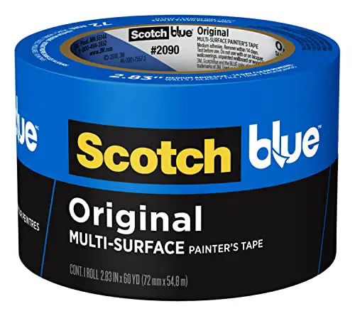 ScotchBlue 2090-72A Original Multi-Surface Painter's Tape, 2.83 inches x 60 yards, 2090, Blue