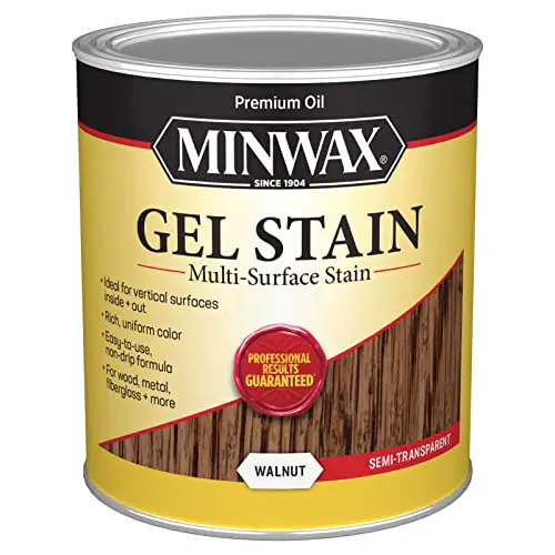 1 qt Minwax 66060 Walnut Gel Stain Interior/Exterior Gel Stain